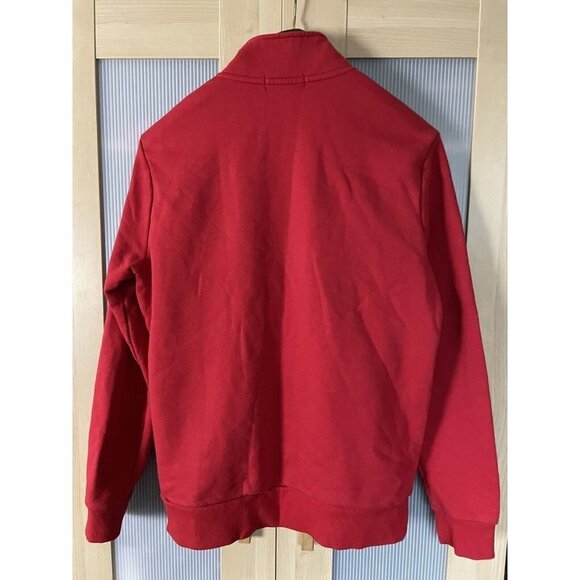 Forever 21 Men’s Red Long Sleeve Pullover Nasa 1/4 Zip Shirt Size Large sweater - Picture 5 of 5